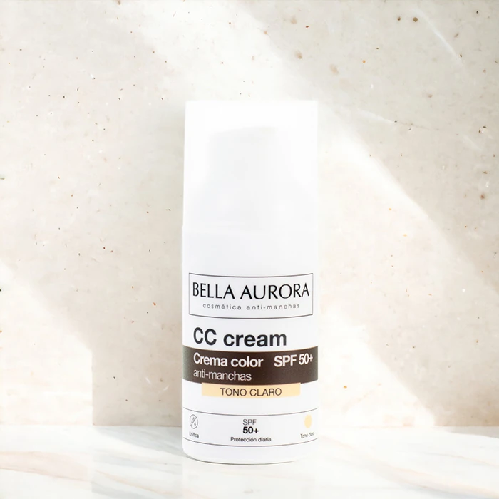 CC Cream Crema Color Antimanchas Tono Claro SPF50+
